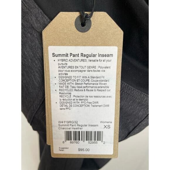 prAna Women's Summit Hiking Pant Regular Inseam NWT Size XS - Picture 9 of 10